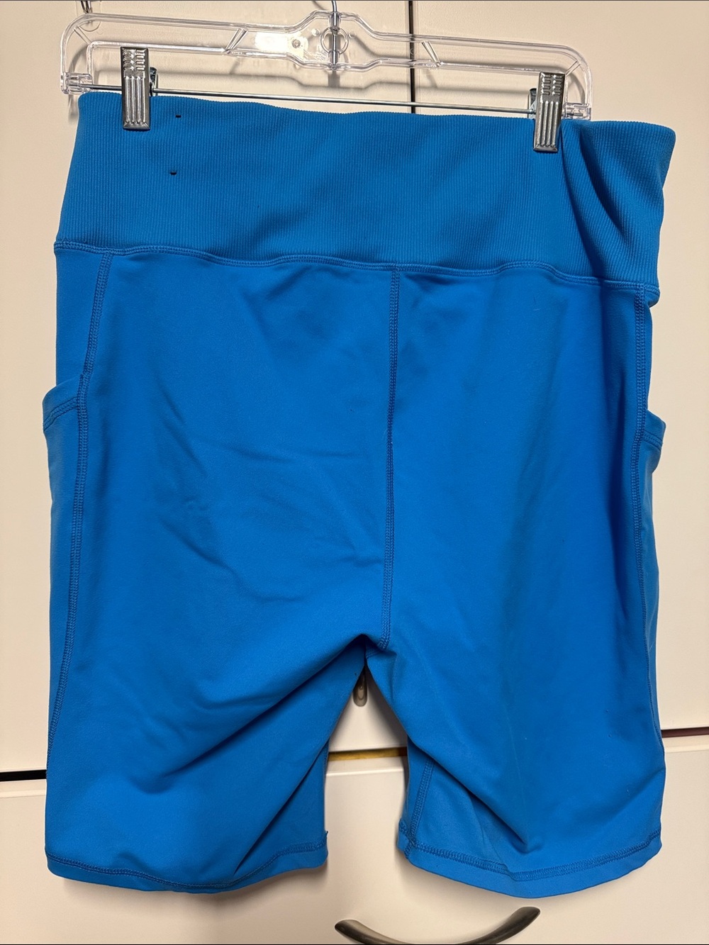 torrid Active Ribbed Waist Sky Blue Bike Shorts - Picture 5 of 5